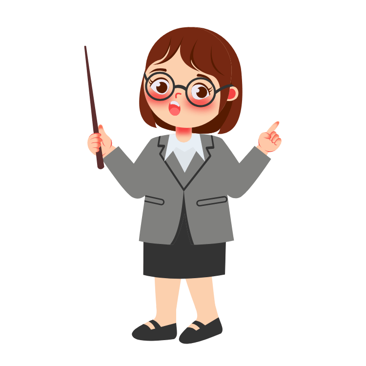 Nhân vật hoạt hình giáo viên